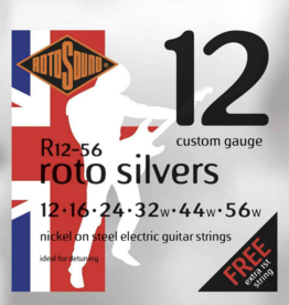 Rotosound Rotospound roto silvers 012-056 (plain steel G)