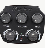 martinez Martinez MP14SR artist crossover gitaar solid spruce/santos inclusief gevoerde hoes