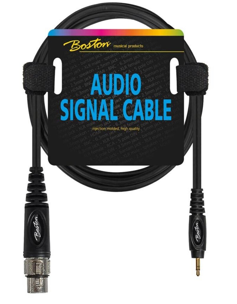 Boston Boston Audiosignaalkabel, XLR female naar 3.5mm jack stereo, 30cm