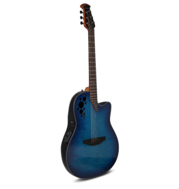 Ovation Ovation Celebrity Elite Plus CE44P Mid Cutaway Blue Flame Maple Limited Edition