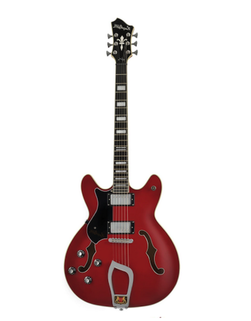 Hagstrom Hagstrom Viking Hollowbody gitaar Transparent Cherry left/linkshandig