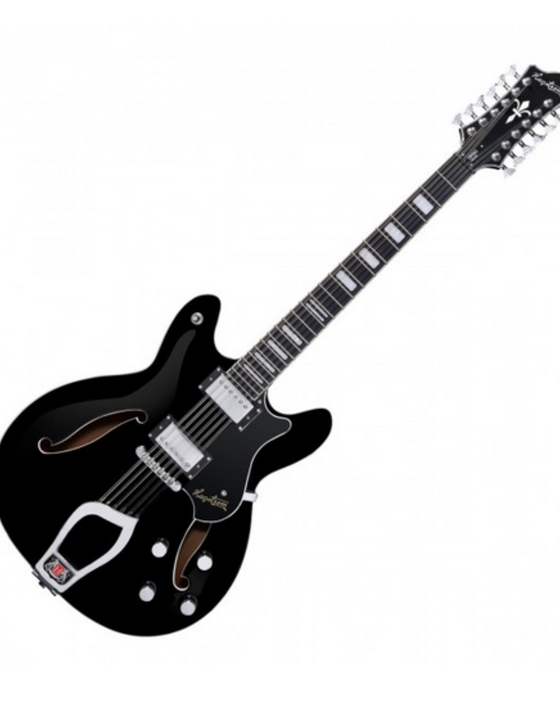 Hagstrom Hagstrom Viking Deluxe 12-String Gloss Black