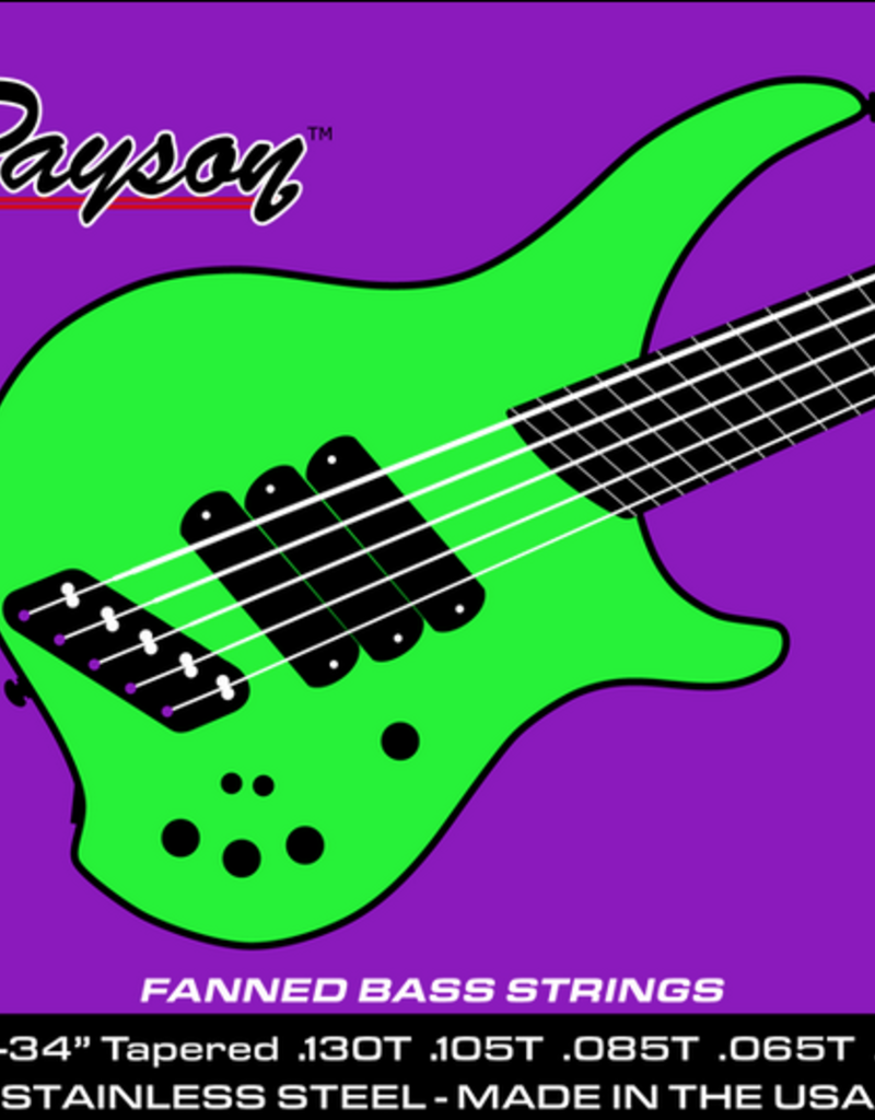 Payson Payson Fanned Fret Multi-Scale Stainless Steel 5 String Bass Strings Set