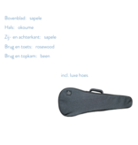 Tom TOM S-1 concert ukulele mahonie