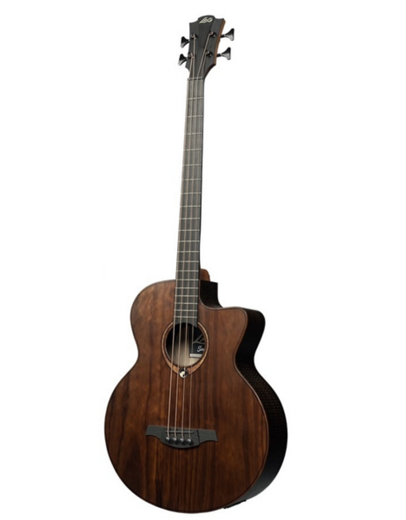 LAG LAG Sauvage BCE Acoustic Bass met gevoerde hoes