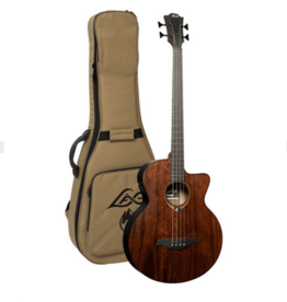 LAG LAG Sauvage BCE Acoustic Bass met gevoerde hoes