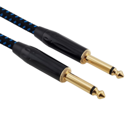 Red's music cable Red's Cable GCF1130BB FOP braided Black/Blue 3 meter