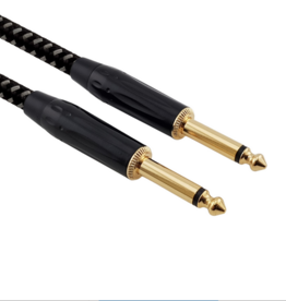 Red's music cable Red's Cable GCF1130BG FOP braided Black/Grey 3 meter