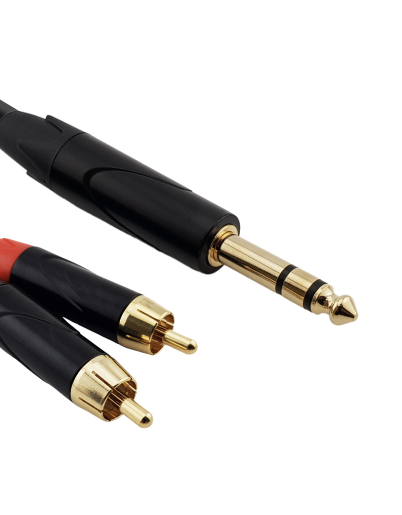 Red's music cable Red's cable Audio Standard Jack stereo / 2x RCA 3 meter