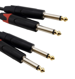 Red's music cable Red's cable Audio Standard 2x Jack / 2x Jack 1.5 meter