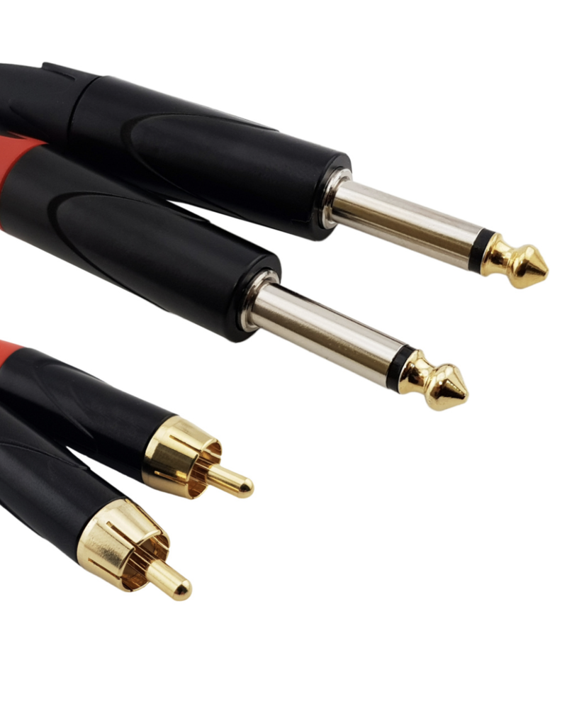Red's music cable Red's cable Audio Standard 2x Jack / 2x RCA 1,5 meter