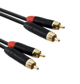 Red's music cable Red's cable Audio Standard 2x RCA / 2x RCA 5 meter