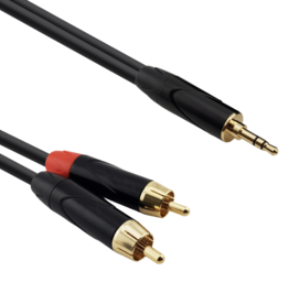 Red's music cable Red's cable Standard AU1615BX Mini jack / 2x RCA 1,5 meter