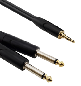 Red's music cable Red's cable Standard AU1710BX Mini jack / 2x Jack 1 meter