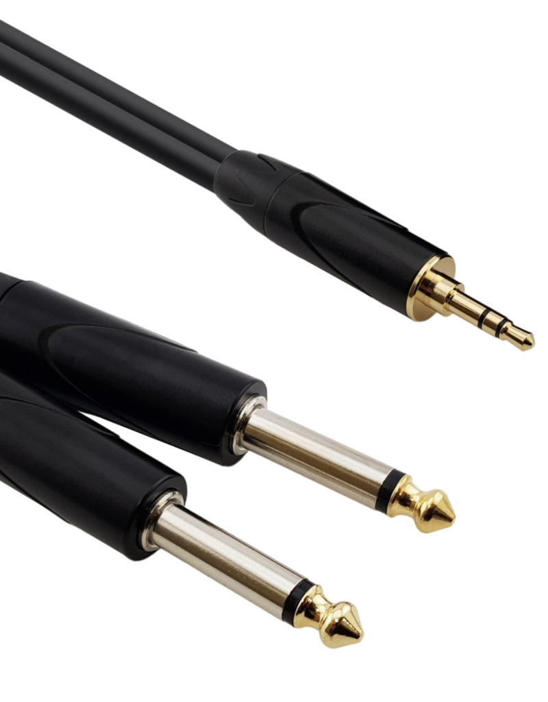 Red's music cable Red's cable Standard AU1715BX Mini jack / 2x Jack 1,5 meter