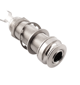 Red's music cable ST Pro Guitar Jack Endpin 3 pin socket Chrome met dop