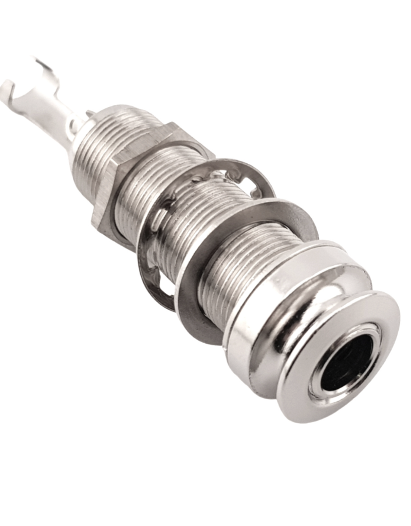 Red's music cable ST Pro Guitar Jack Endpin 4 pin socket Chrome