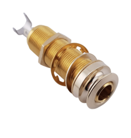 Red's music cable ST Pro Guitar Jack Endpin 4 Pin Socket met dop GOLD