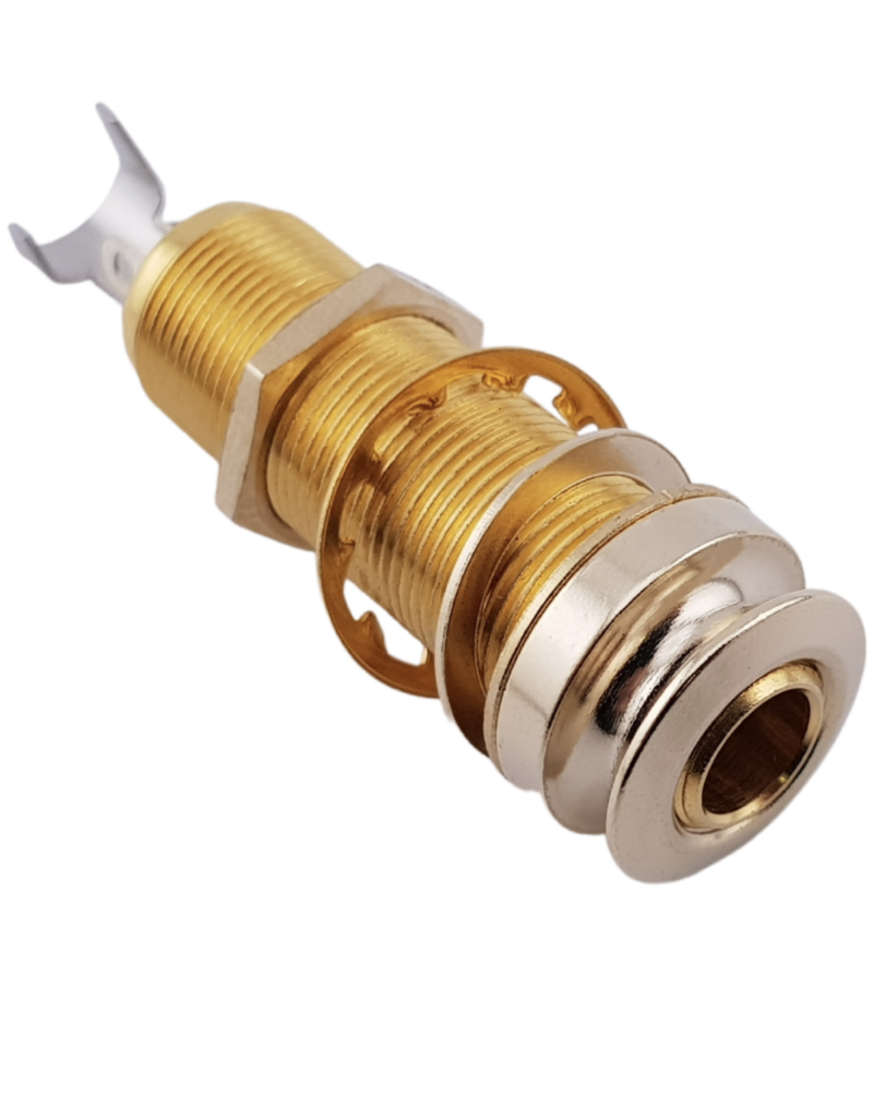 Red's music cable ST Pro Guitar Jack Endpin 4 Pin Socket met dop GOLD