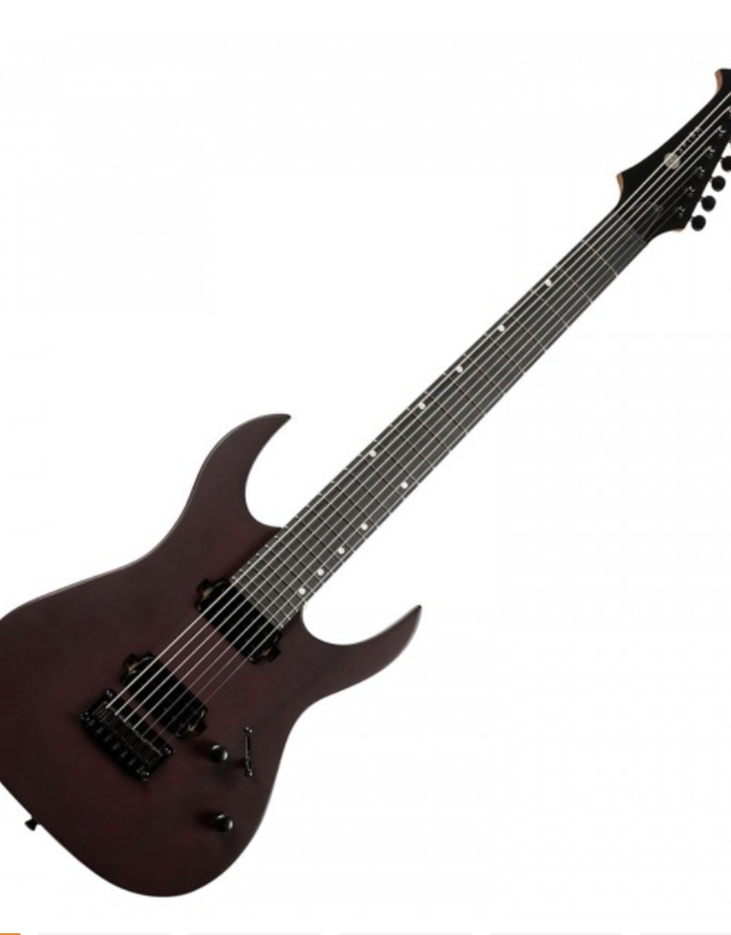 Spira Spira S-407 MWR 7 string guitar Satin red