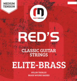 Red's music cable Red's Elite Brass classic guitar strings Bronze