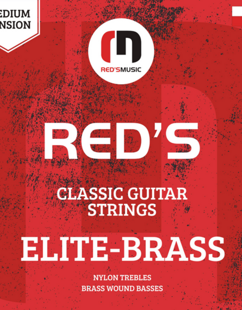 Red's music cable Red's Elite Brass classic guitar strings Bronze