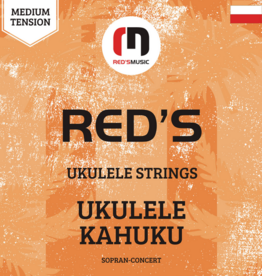 Red's music cable Red's ukulele strings Kahuku medium tension