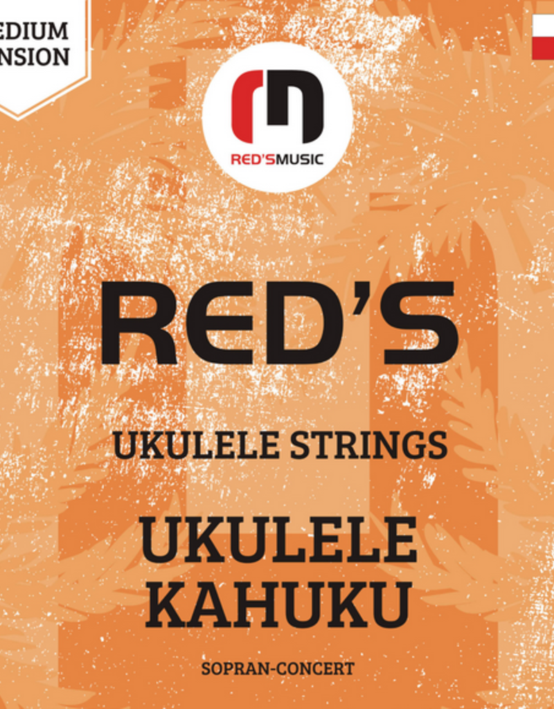 Red's music cable Red's ukulele strings Kahuku medium tension