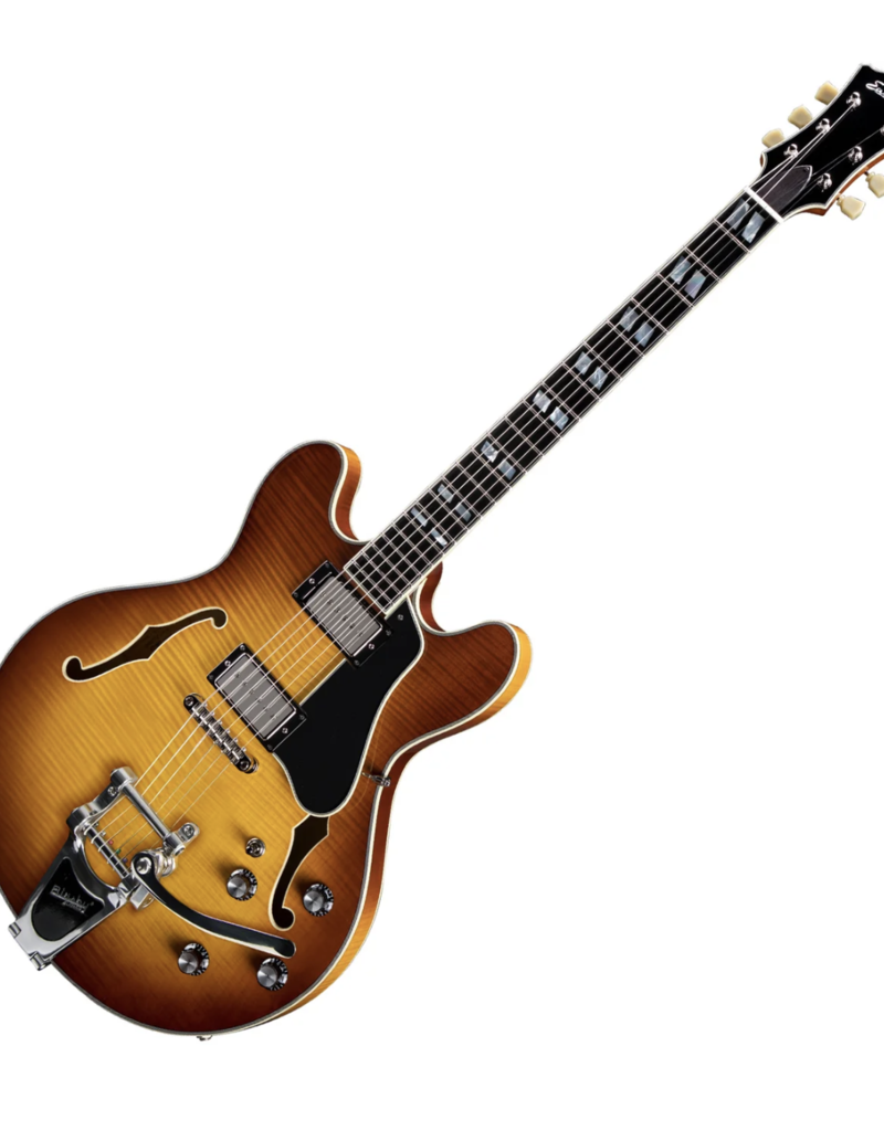 Eastman Eastman T486B Gold burst (met Bigsby)
