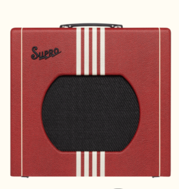 Supro Supro Delta King 12 Electric Guitar Amplifier Scarlett & Creme with Footswitch