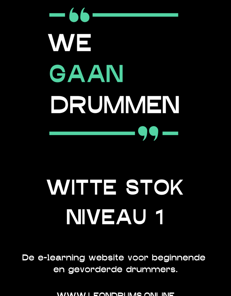 leondrums Leon drums - We gaan drummen niveau 1