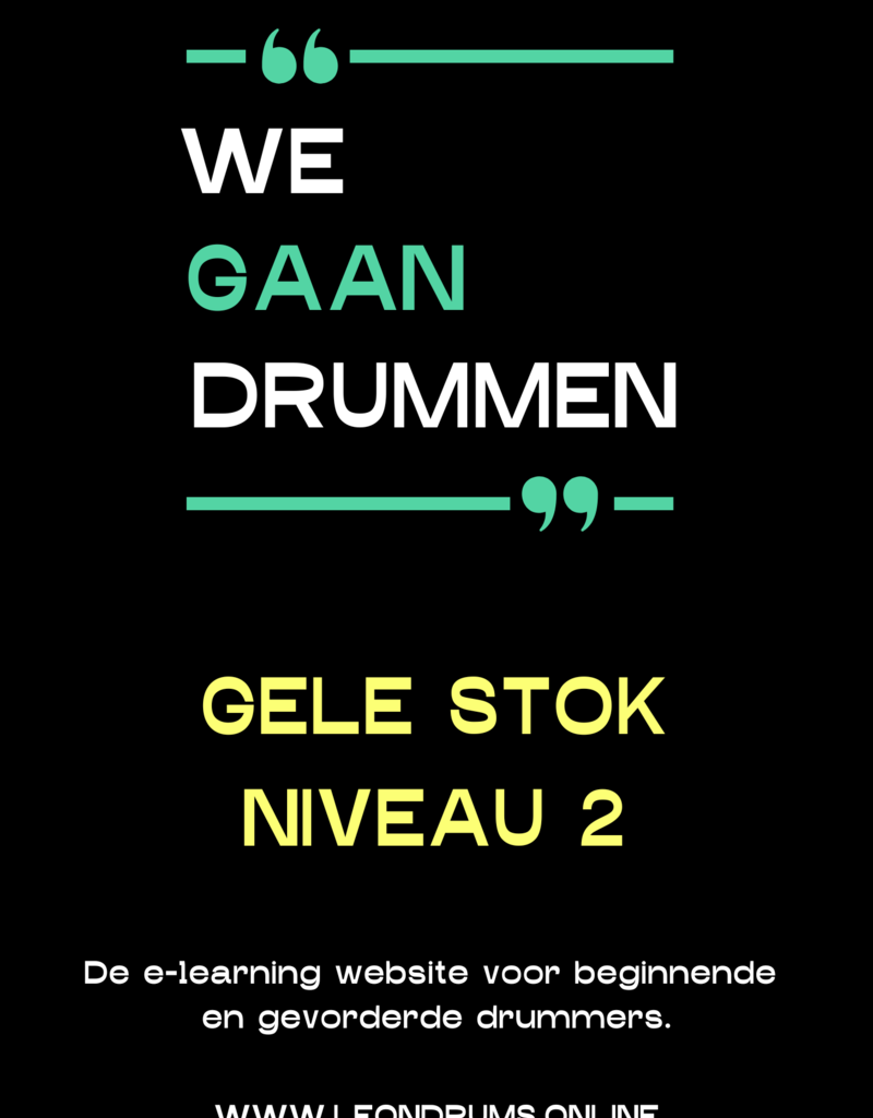 leondrums Leon drums - We gaan drummen niveau 2