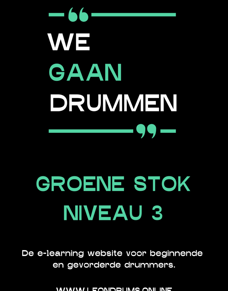 leondrums Leon drums - We gaan drummen niveau 3