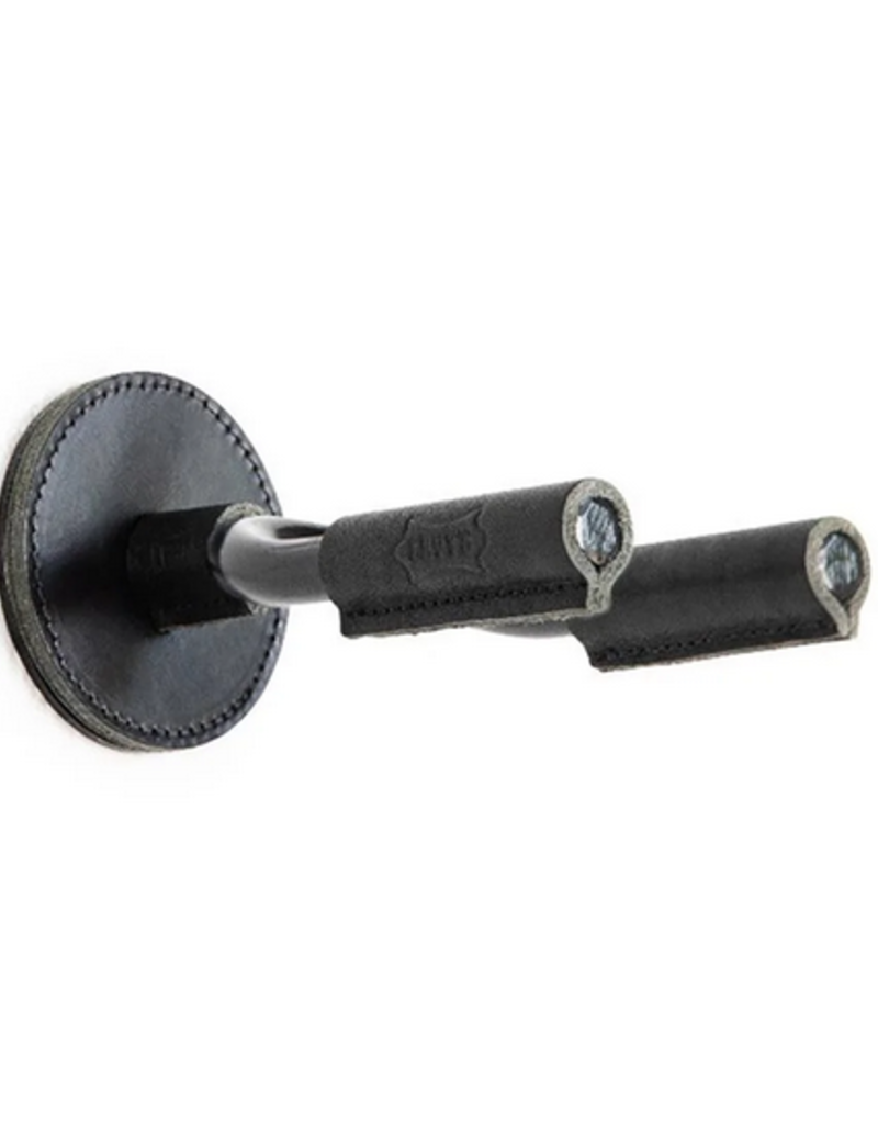 levy's Levy massief messing muurhanger met zwart lederen omhulsel