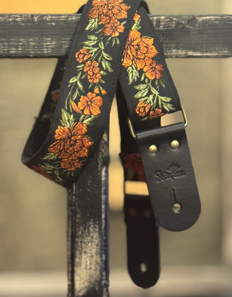 Shamanu Shamanu handmade strap "Orange flower"