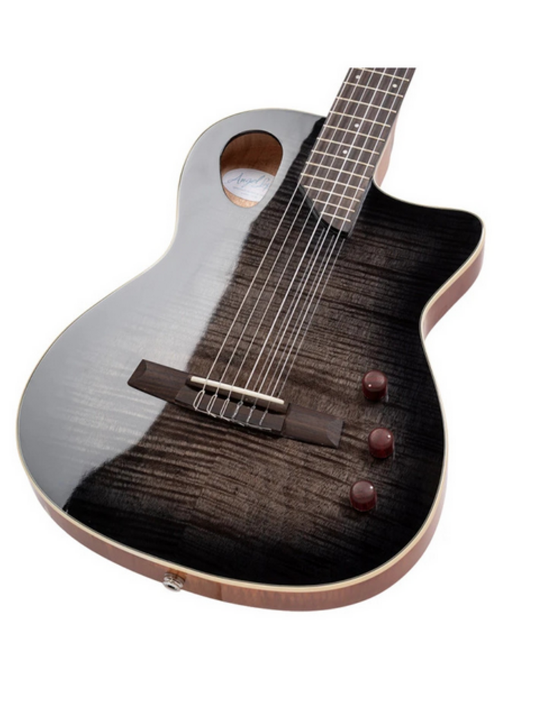 Angel Lopez Angel Lopez SHERRY CE Transparant Black hybride gitaar