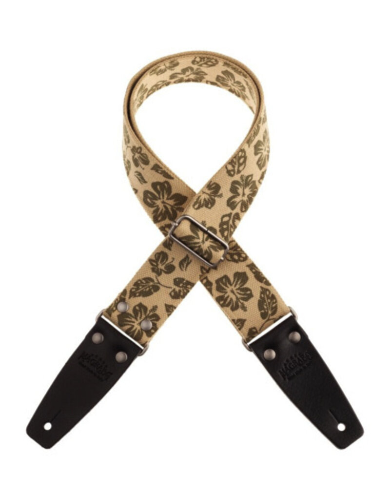 Magrabo Magrabo Stripe SC Retro Hippie 5cm (Black Terminals, Aged Silver Buckle)