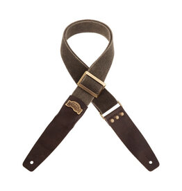 Magrabo Magrabo Stripe SC Cotton Washed Verde Oliva(Olive Green) 5cm (Twinkle Grey Terminals, Recta Brass Buckle)
