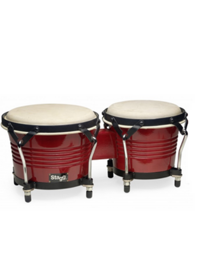 Stagg Bongo set BW 200 - Cherry red