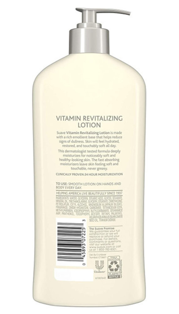 Suave Vitamin Revitalizing Lotion Exclusively