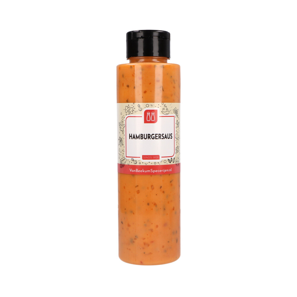 Van Beekum Specerijen - Hamburgersaus - Knijpfles 500 ml