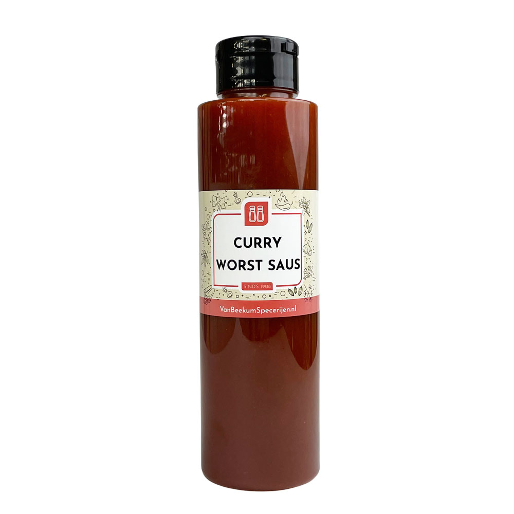 Curry Worst Saus - Knijpfles 500 ml