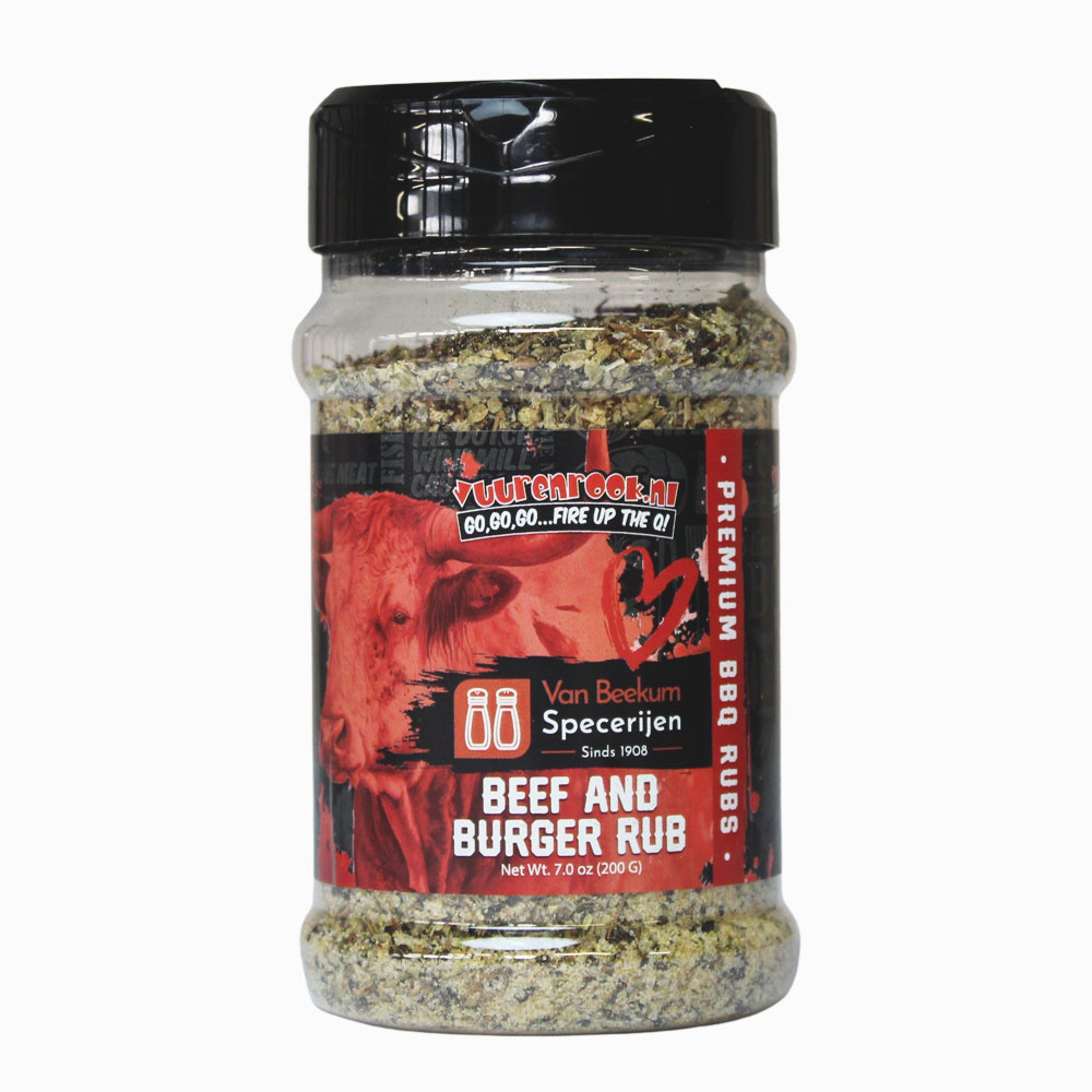 Vuur & Rook Beef And Burger Rub - Strooibus 200 gram