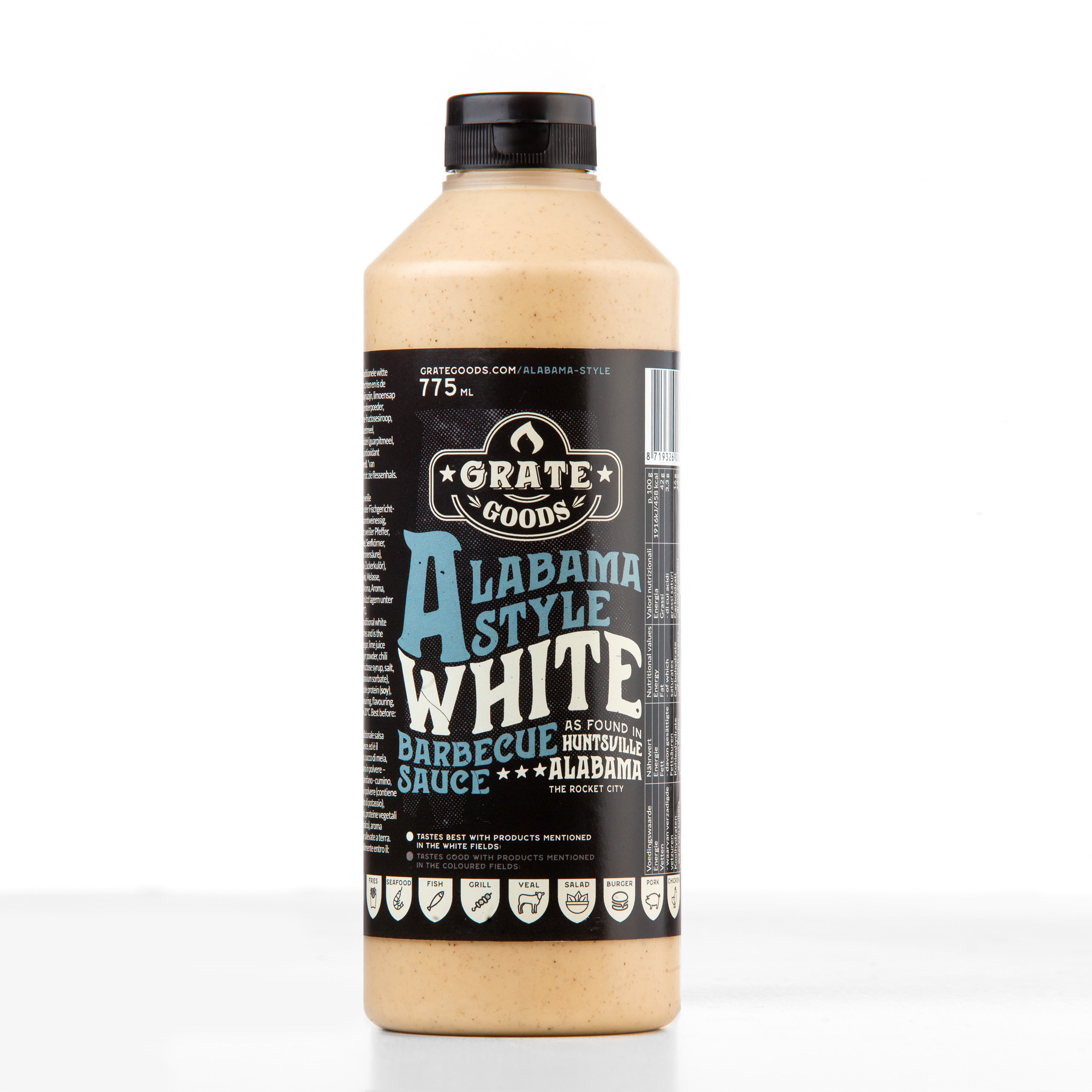 Grate Goods - Alabama White BBQ Sauce - Knijpfles 775 ml