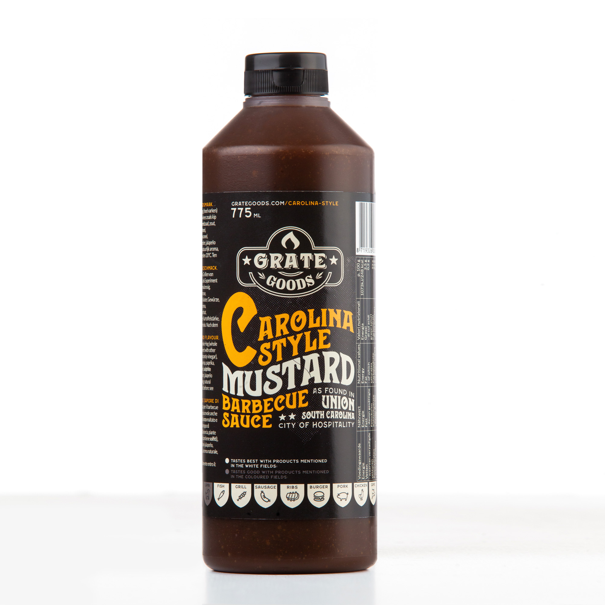 Grate Goods - Carolina Golden BBQ Sauce - Knijpfles 775 ml