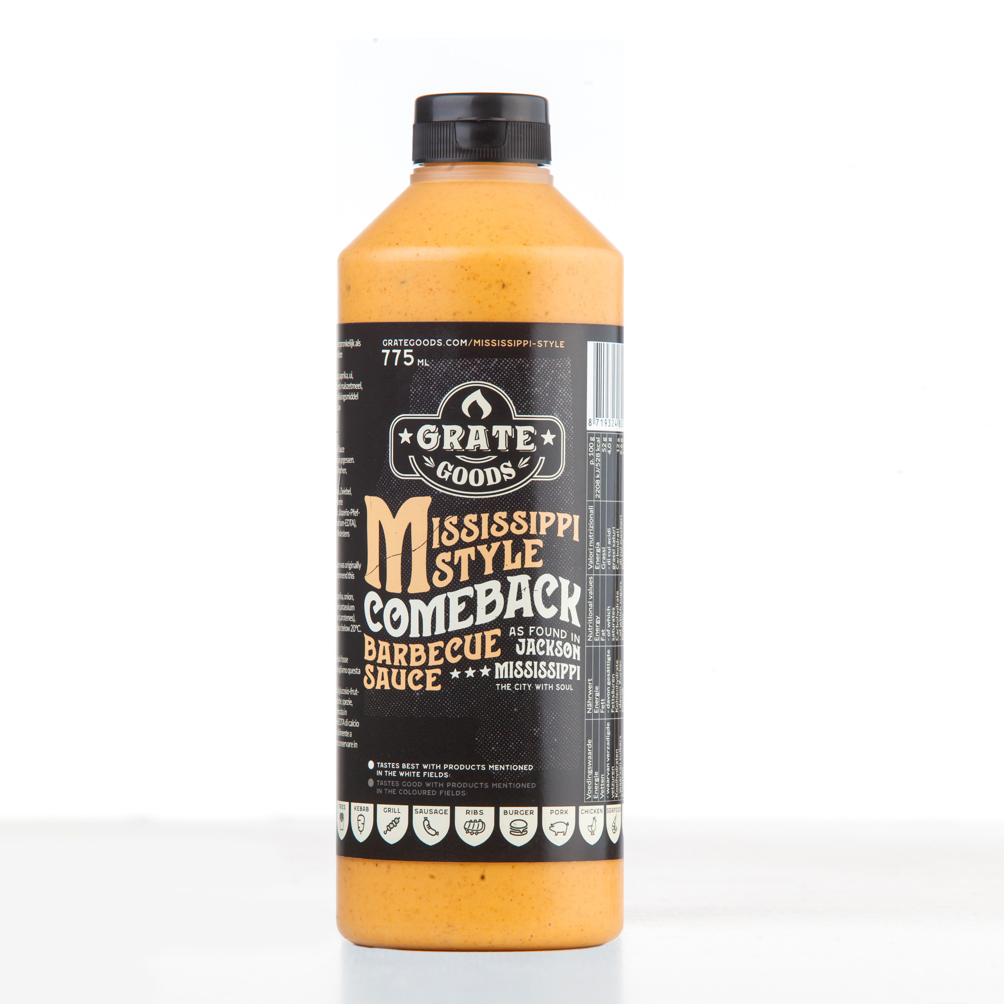 Grate Goods - Mississippi Comeback Sauce - Knijpfles 775 ml