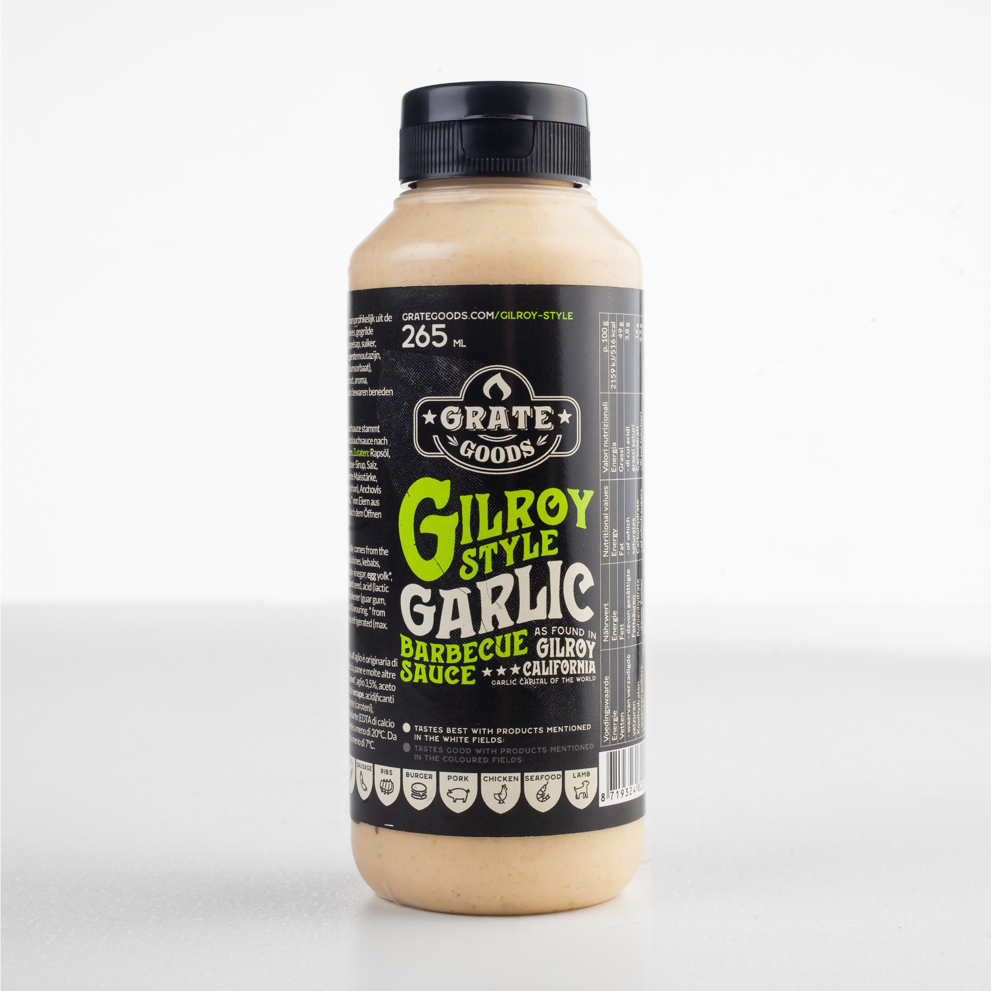 Grate Goods Gilroy Garlic Barbecue Sauce 265ml