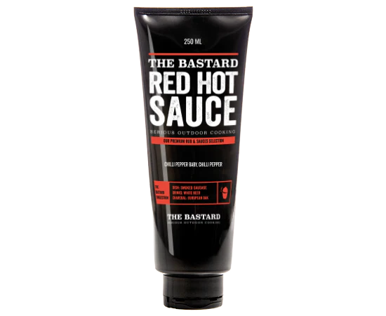 The Basterd - Red Hot Sauce - Knijptube 250 ml