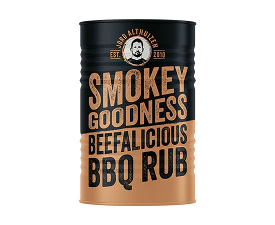 Smokey Goodness - Smokey&apos;s Beefalicious BBQ Rub - Blik 250 gram