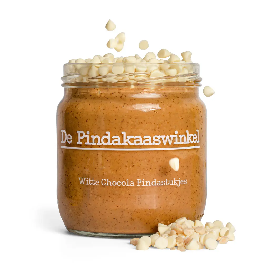 De Pindakaaswinkel - Pindakaas Witte Chocolade - 420 ml